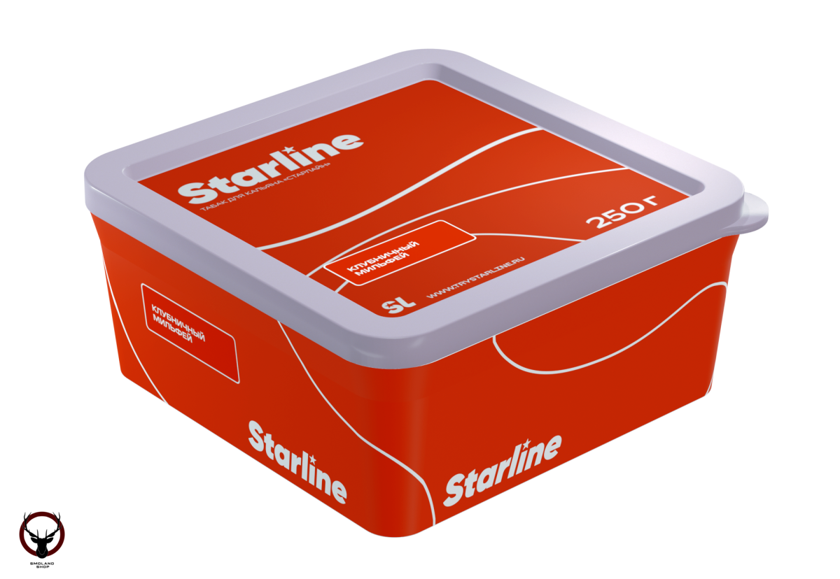 Табак для кальяна Starline "Старлайн" (Клубничный мильфей), 250 г