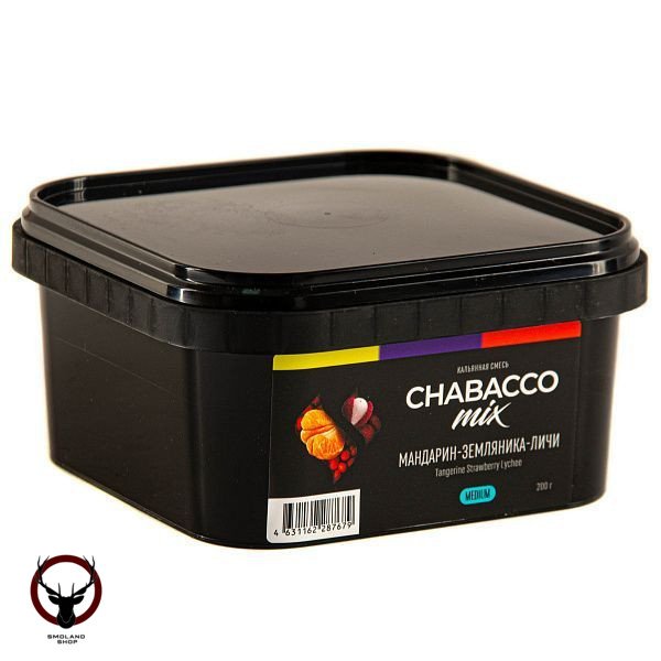 Chabacco Mix MEDIUM Tangerine Strawberry Lychee 200гр МРК