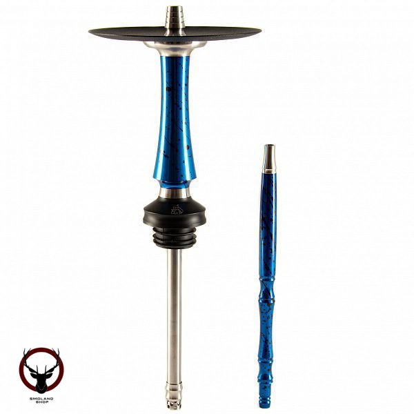 Кальян Voodoo Smoke DOWN Custom blue-black (мунд. в цвет)