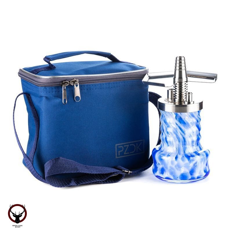 Кальян Pizduk PRO Blue-bag (Бело-голубая mini колба)