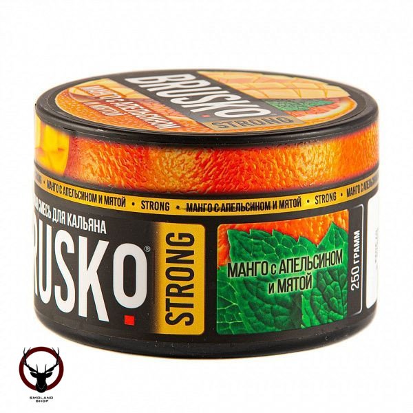 BRUSKO STRONG Манго с апельсином и мятой 250гр МРК