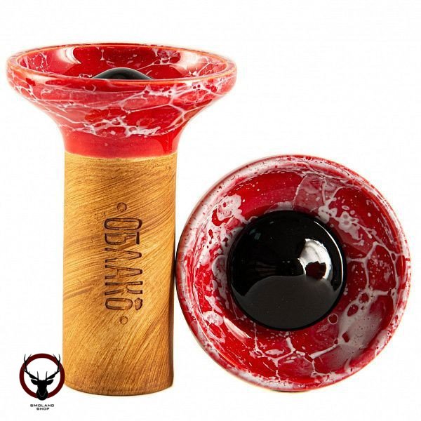Чашка Облако Flow black on red-white marble