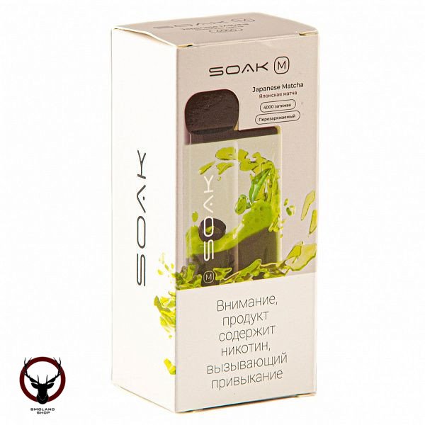 Электронная сигарета SOAK M Japanese Matcha 4000 затяжек
