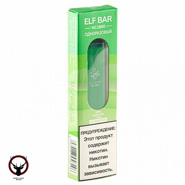Электронная сигарета ELF BAR NC Kiwi Passionfruit Guava (1800 затяжек) 20 мг