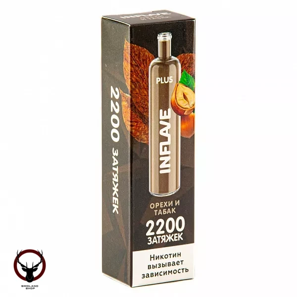 Электронная сигарета INFLAVE PLUS Орехи Табак (2200 затяжек)