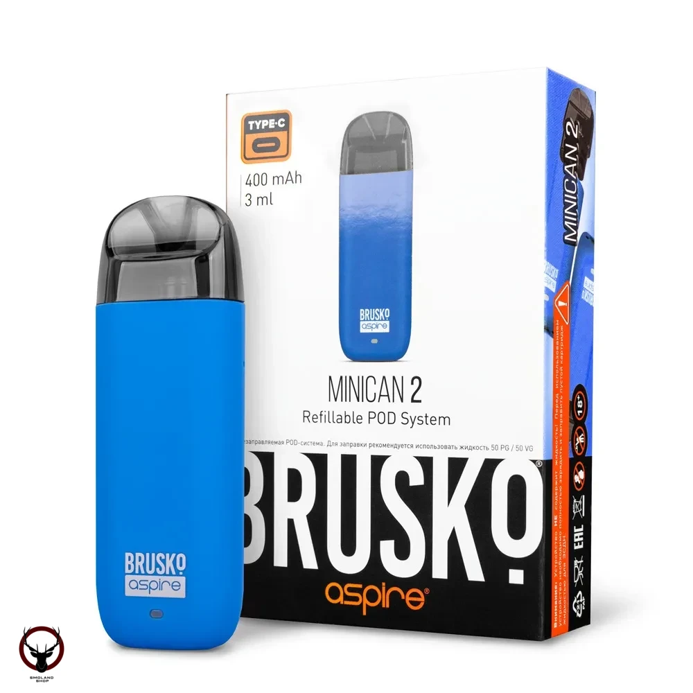 Электронная система BRUSKO Minican 2 (400 mAh) синий