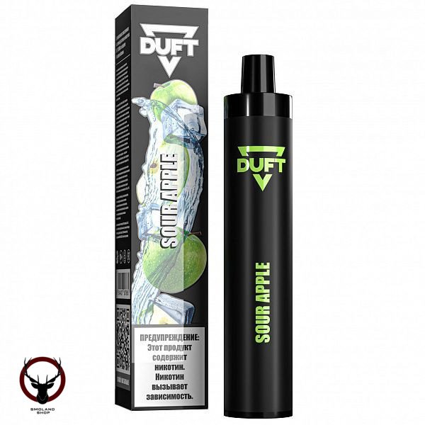 Электронная сигарета DUFT Sour Apple (3000 затяжек)