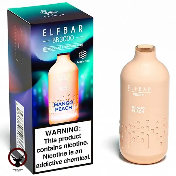 Электронная сигарета ELF BAR BB Mango Peach (3000 затяжек) 20 мг