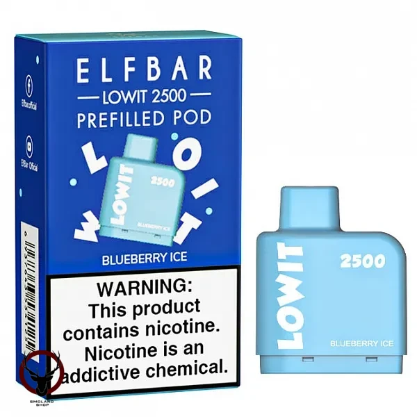 Картридж Elf Bar Lowit 2500 20 мг, 6 мл (Blueberry Ice) МРК
