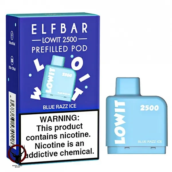 Картридж Elf Bar Lowit 2500 20 мг, 6 мл (Blue Razz Ice) МРК
