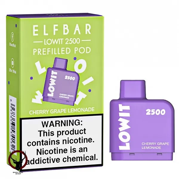 Картридж Elf Bar Lowit 2500 20 мг, 6 мл (Cherry Grape Lemonade) МРК