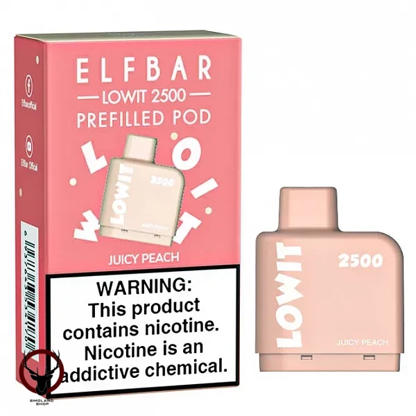 Картридж Elf Bar Lowit 2500 20 мг, 6 мл (Juicy Peach) МРК
