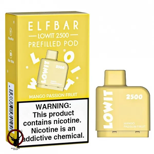 Картридж Elf Bar Lowit 2500 20 мг, 6 мл (Mango Passion Fruit) МРК