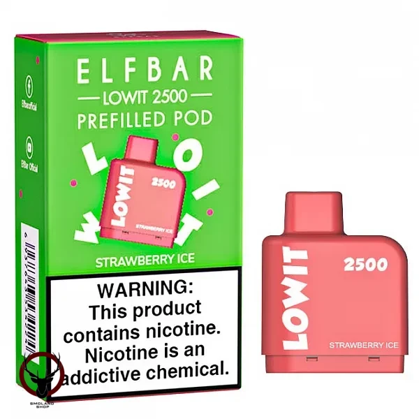 Картридж Elf Bar Lowit 2500 20 мг, 6 мл (Strawberry Ice) МРК