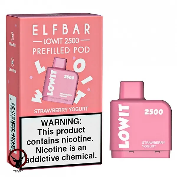 Картридж Elf Bar Lowit 2500 20 мг, 6 мл (Strawberry Yogurt) МРК