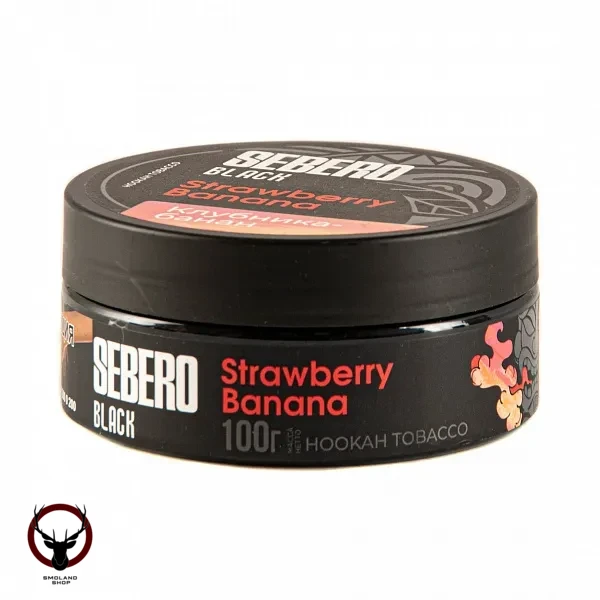 Табак для кальяна Sebero Black Strawberry Banana 100гр
