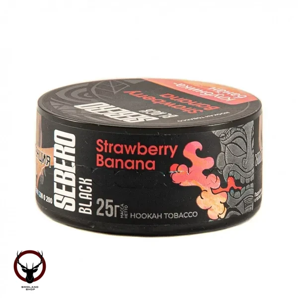 Табак для кальяна Sebero Black Strawberry Banana 25гр