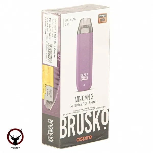 Электронная система BRUSKO Minican 3 тёмно-фиолетовый