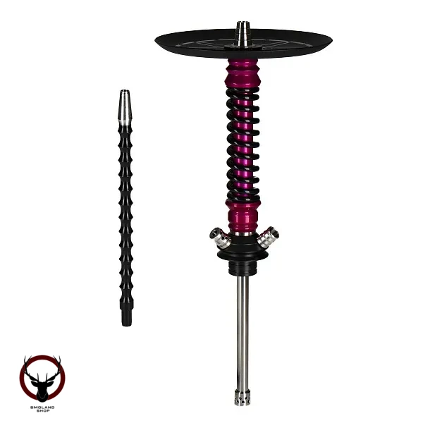 Кальян MAMAY CUSTOMS Coilovers MINI розовый лак - черный (грав.Work) (без колбы)