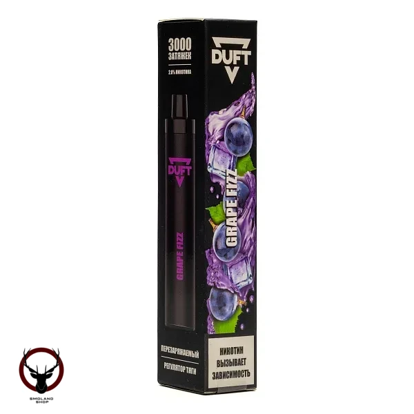 Электронная сигарета DUFT Grape Fizz (3000 затяжек)