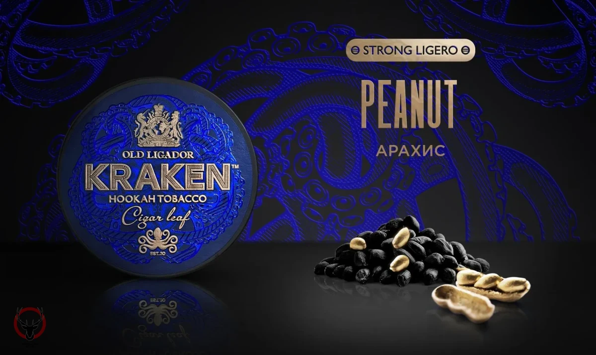 Табак для кальяна Kraken Strong Ligero Peanut 100гр