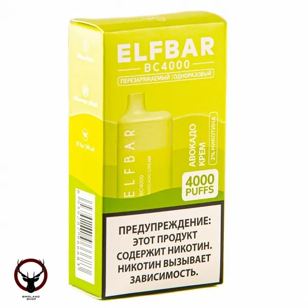 Электронная сигарета ELF BAR Avocado Cream (4000 затяжек) 20 мг