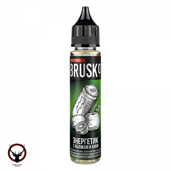 Жидкость Brusko Salt Энергетик с яблоком и киви 30 мл 2 ultra