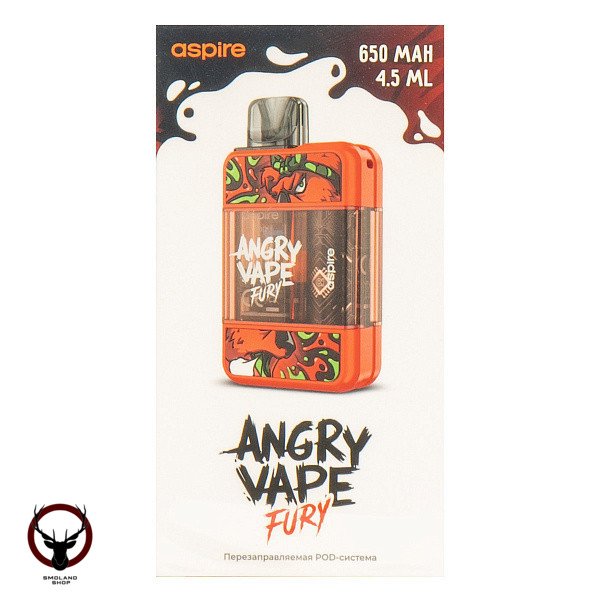 Электронная система BRUSKO Angry Vape Fury 650 mAh (красный)