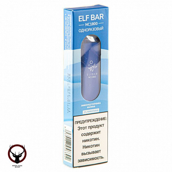 Электронная сигарета ELF BAR NC Blue Razz Lemonade (1800 затяжек) 20 мг