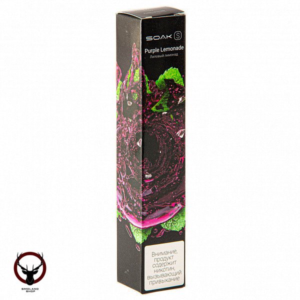 Электронная сигарета SOAK S Purple Lemonade 2500 затяжек
