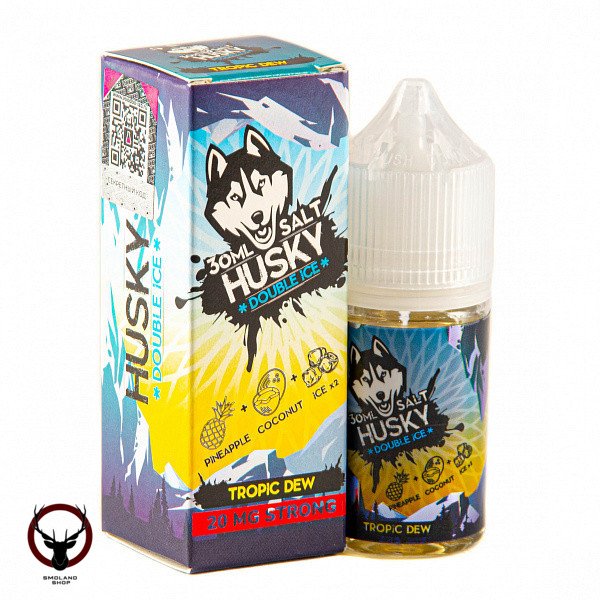 Жидкость HUSKY DOUBLE ICE SALT Tropic dew 20 мг strong 30 мл