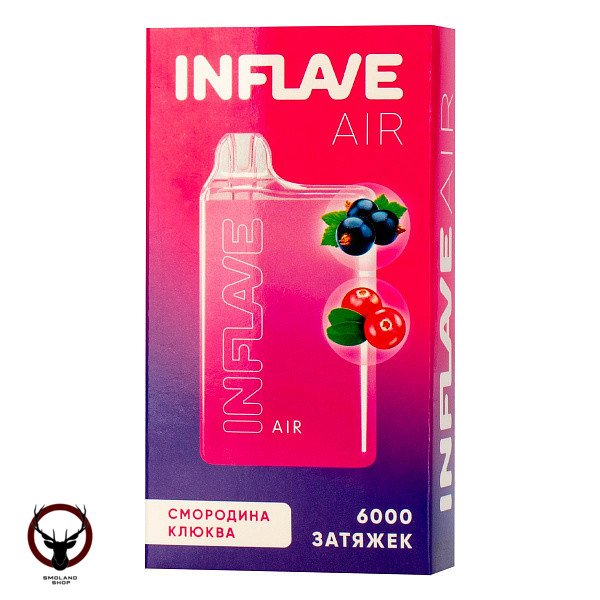Электронная сигарета INFLAVE AIR Смородина Клюква (6000 затяжек)