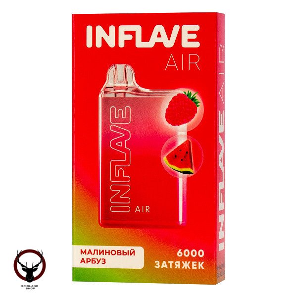Электронная сигарета INFLAVE AIR Малиновый арбуз (6000 затяжек)