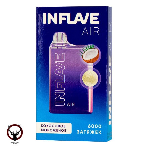 Электронная сигарета INFLAVE AIR Кокосовое мороженое (6000 затяжек)