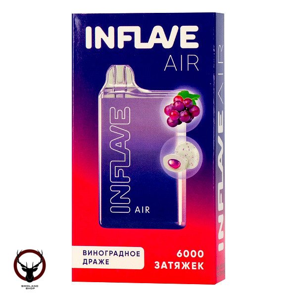 Электронная сигарета INFLAVE AIR Виноградное драже (6000 затяжек)