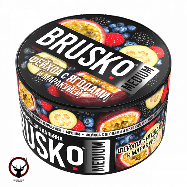 BRUSKO MEDIUM Фейхоа с ягодами и маракуйей 250гр МРК