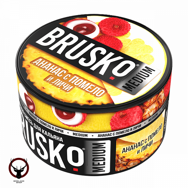 BRUSKO MEDIUM Ананас с помело и личи 250гр МРК