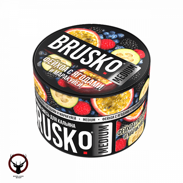BRUSKO MEDIUM Фейхоа с ягодами и маракуйей 50гр МРК