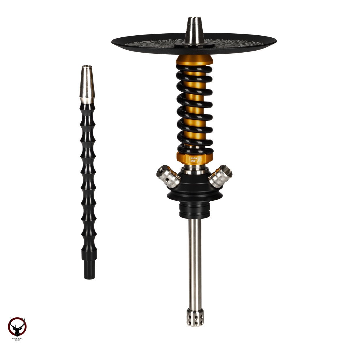 Кальян MAMAY CUSTOMS Coilover Micro золото-чёрный (без колбы)