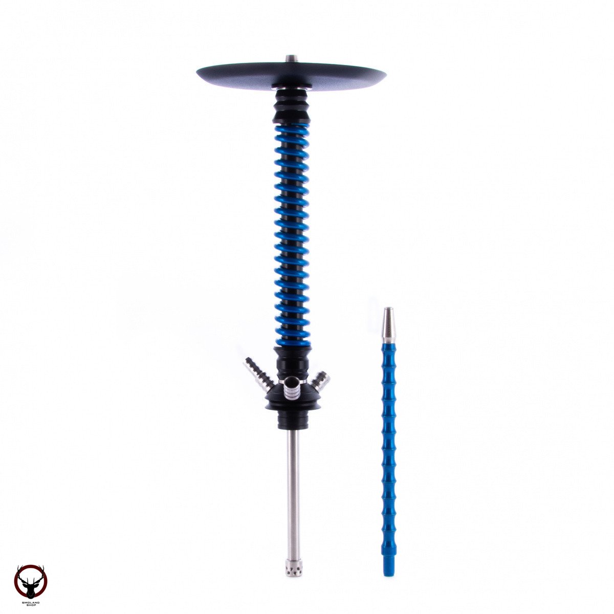 Кальян MAMAY CUSTOMS Coilovers чёрно-голубой лак (без колбы)