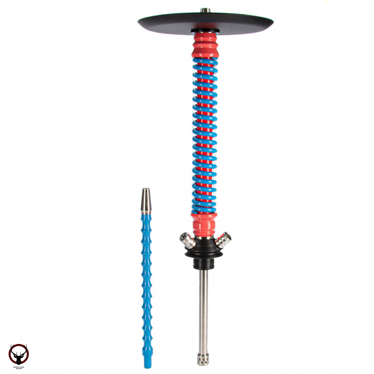 Кальян MAMAY CUSTOMS Coilovers розово-голубой (грав.Peace) (без колбы)