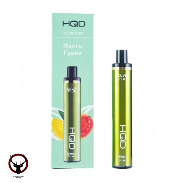 HQD Cuvie Plus оригинал - Mango Guava (Манго Гуава), 1200 затяжек, 20 мг(2%)