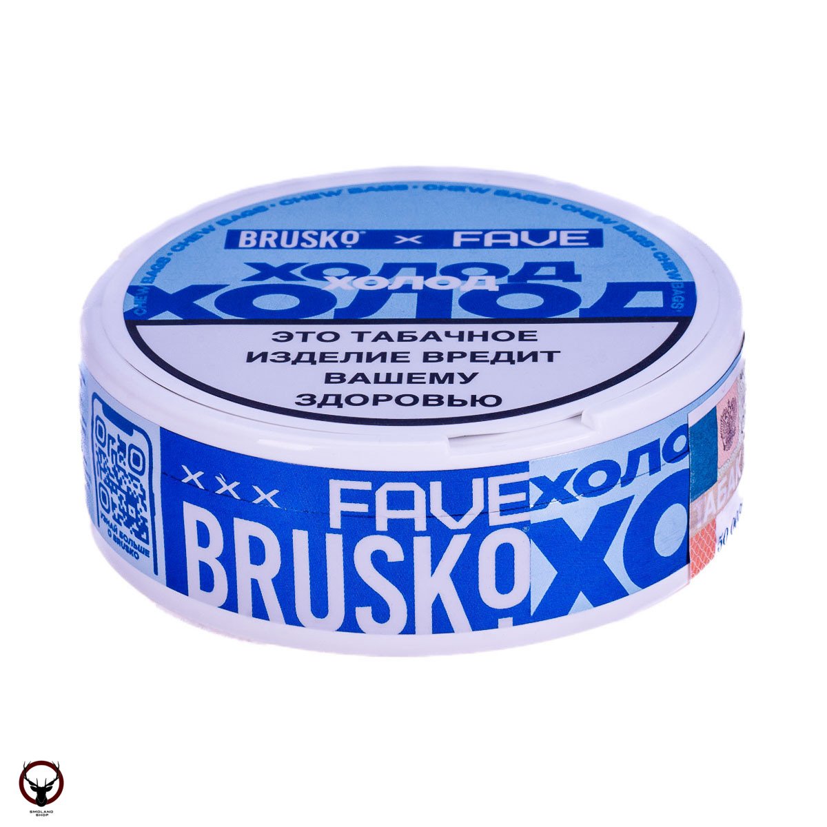 Табак жевательный «BRUSKO X FAVE», Холод, 10гр МРК