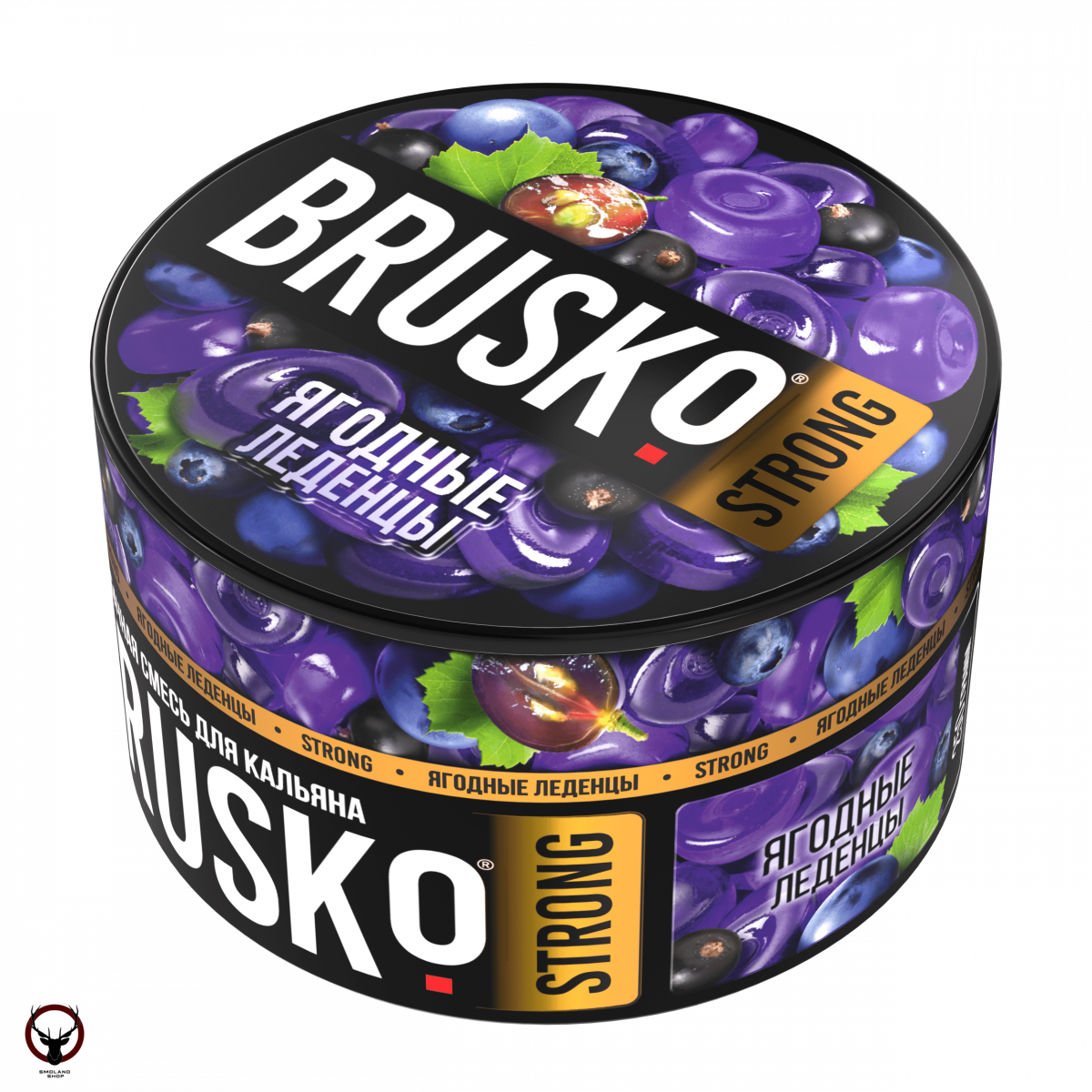 BRUSKO STRONG Ягодные леденцы 250гр МРК