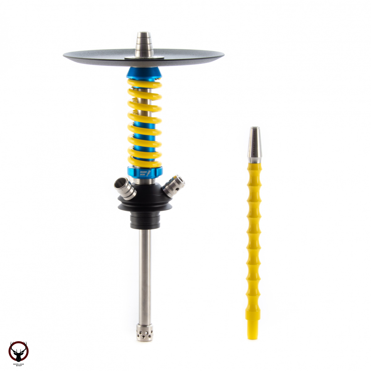 Кальян MAMAY CUSTOMS Coilover Micro сине-жёлтый (без колбы)