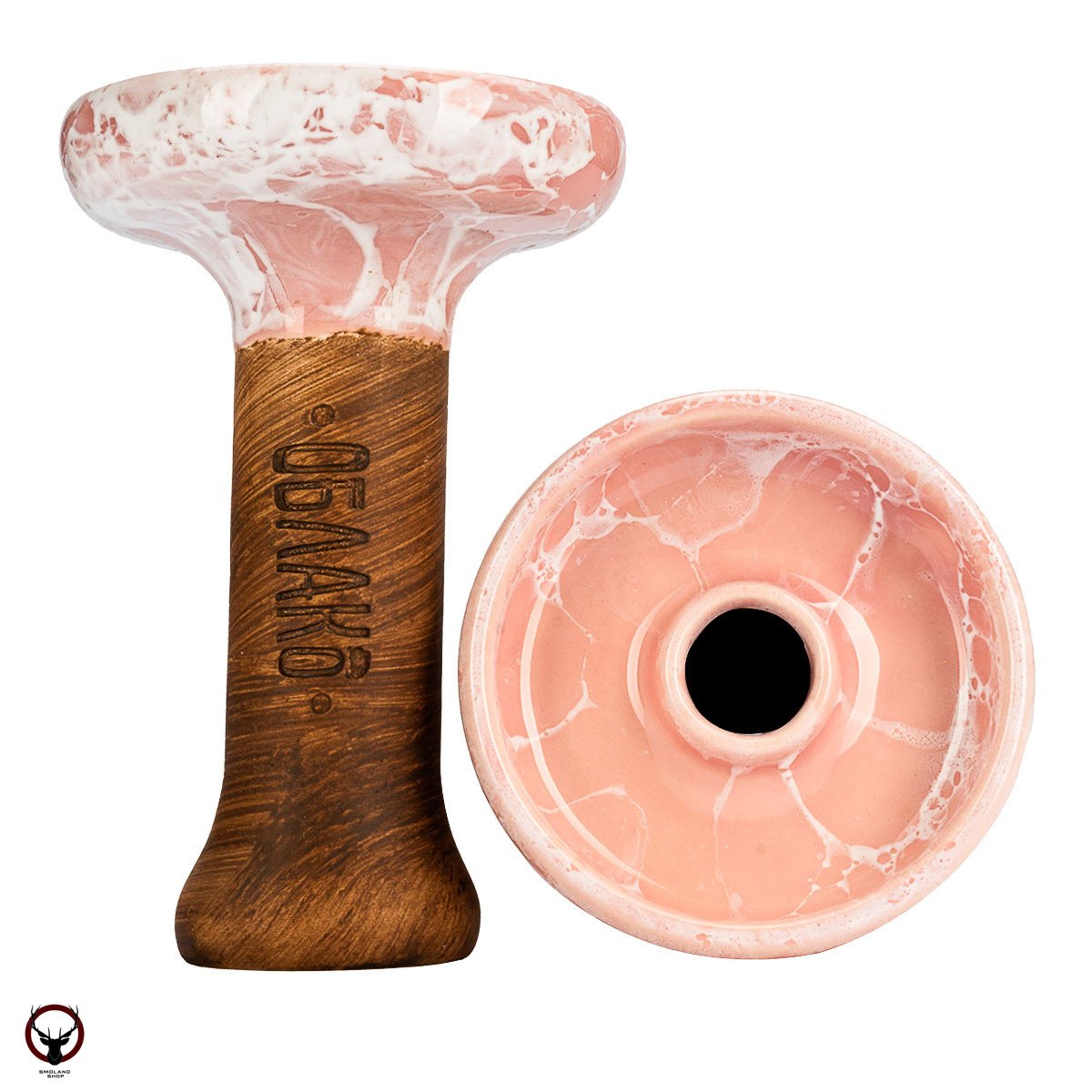 Чашка Облако Phunnel L Glaze Top розово-белый мрамор