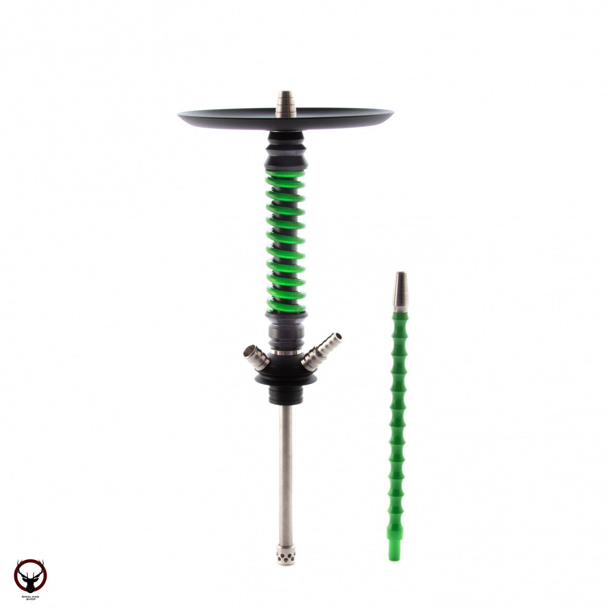 Кальян MAMAY CUSTOMS Coilovers MINI чёрно-салатовый (без колбы)