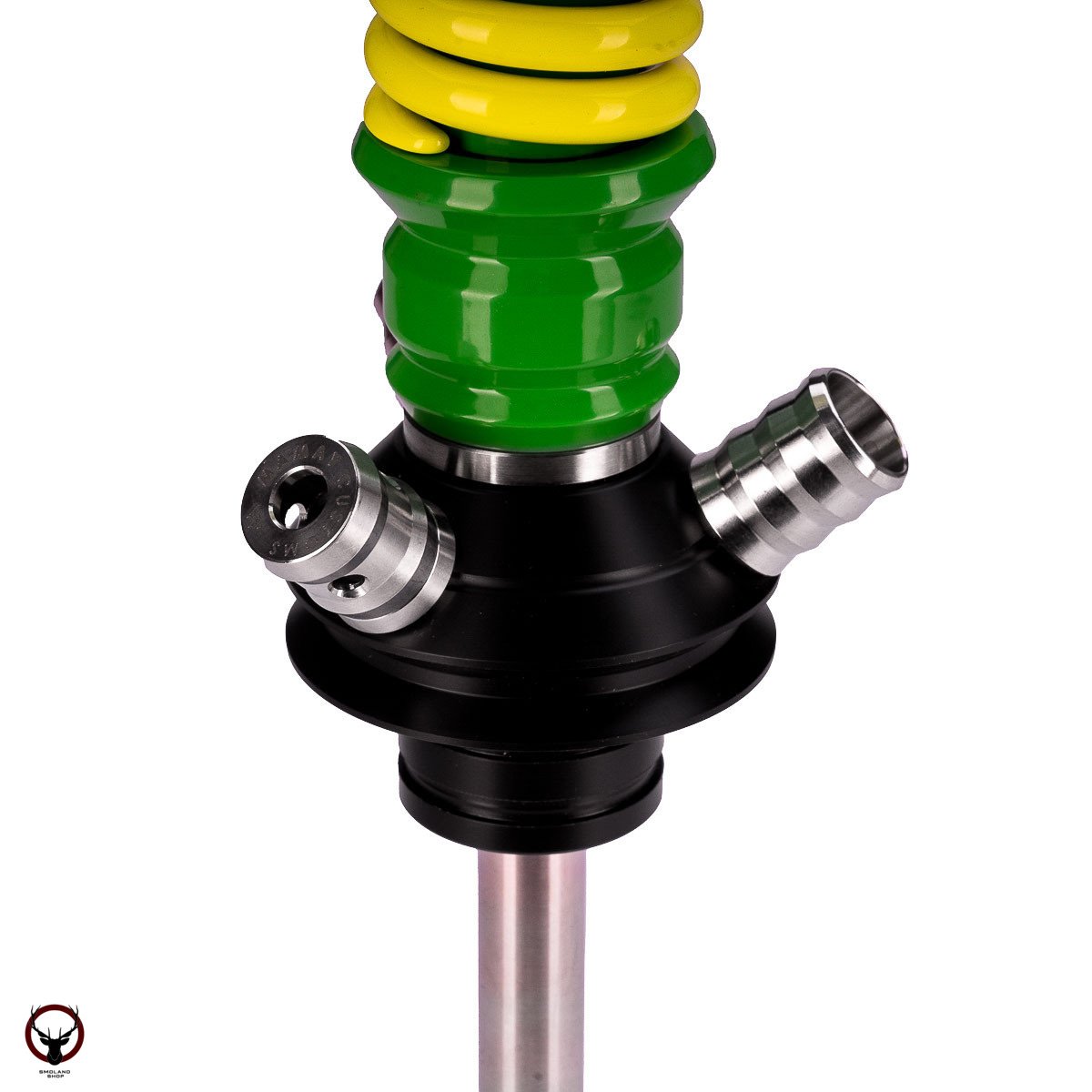 Кальян MAMAY CUSTOMS Coilovers салатово-жёлтый ф. (грав. иллюзия) (без колбы)