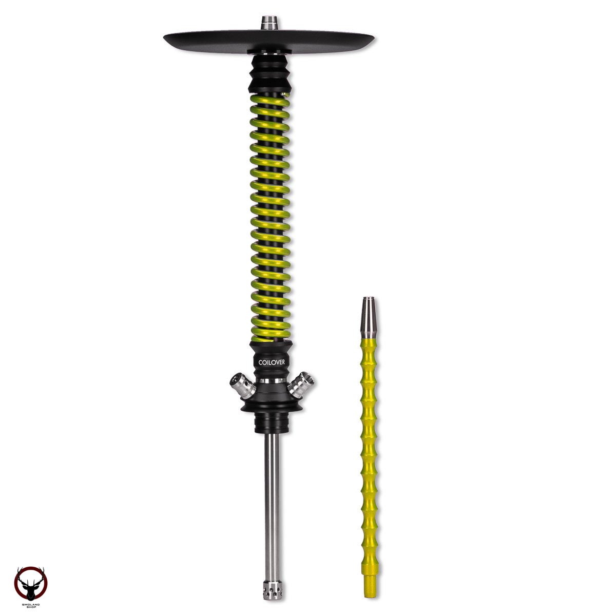Кальян MAMAY CUSTOMS Coilovers чёрно-салатовый лак (без колбы)