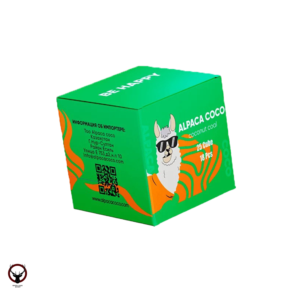 Уголь для кальяна Alpaca Coco 18шт (25мм)